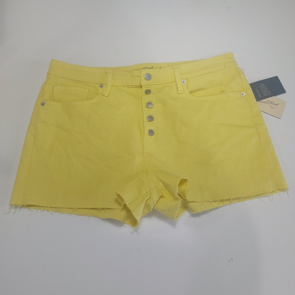 NWT Universal Thread High Waist Yellow Denim Shorts